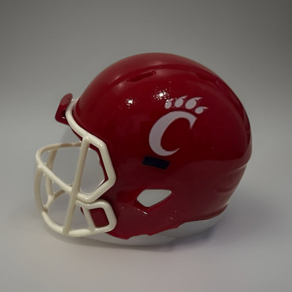 cincinnati bearcats red football helmet Custom Cincinnati Bearcats Pocket Pro Helmet – Pocket Pro Nation