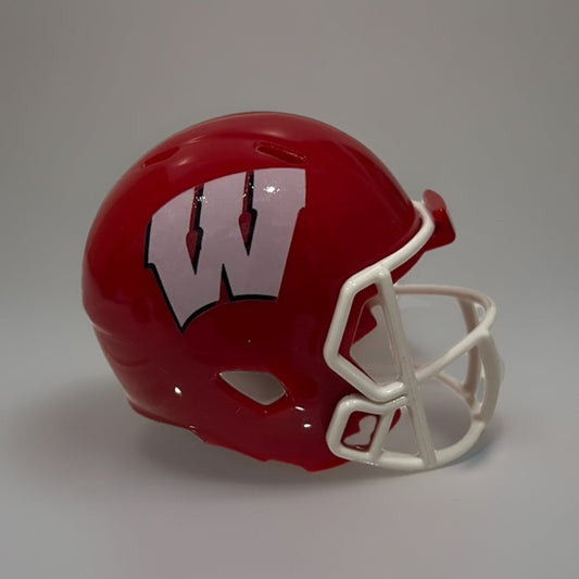 Custom Wisconsin Badgers Pocket Pro Helmet