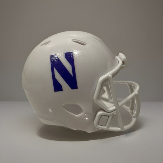 Custom Northwestern Wildcats Pocket Pro Helmet