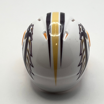 Custom Western Michigan Broncos Pocket Pro Helmet White MAC