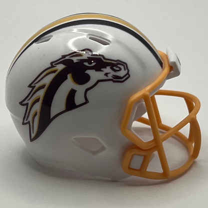 Custom Western Michigan Broncos Pocket Pro Helmet White MAC