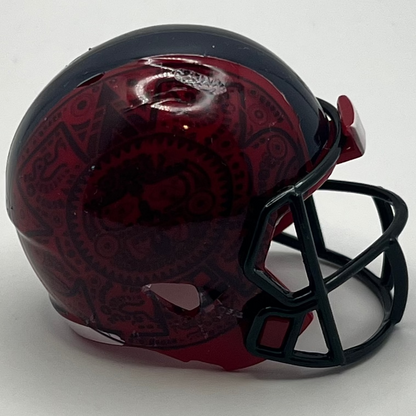 Custom San Diego State Aztecs Pocket Pro Helmet Red Pac-12