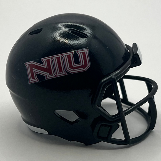 Custom NIU Huskies Pocket Pro Helmet Black Mountain West
