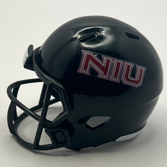 Custom NIU Huskies Pocket Pro Helmet Black Mountain West