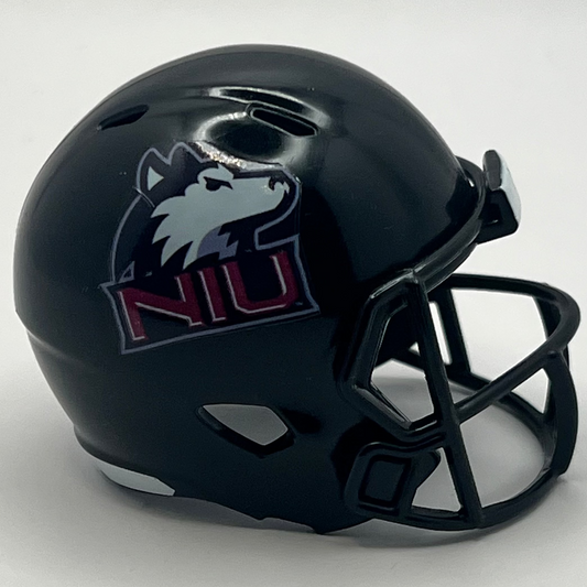 Custom NIU Huskies Pocket Pro Helmet Black Mountain West