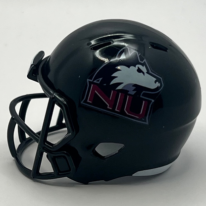 Custom NIU Huskies Pocket Pro Helmet Black Mountain West