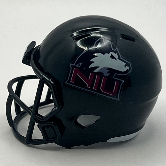 Custom NIU Huskies Pocket Pro Helmet Black Mountain West