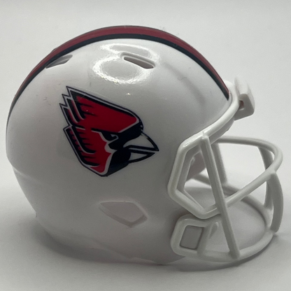 Custom Ball State Cardinals Pocket Pro Helmet White MAC