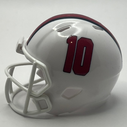Custom Ball State Cardinals Pocket Pro Helmet White MAC