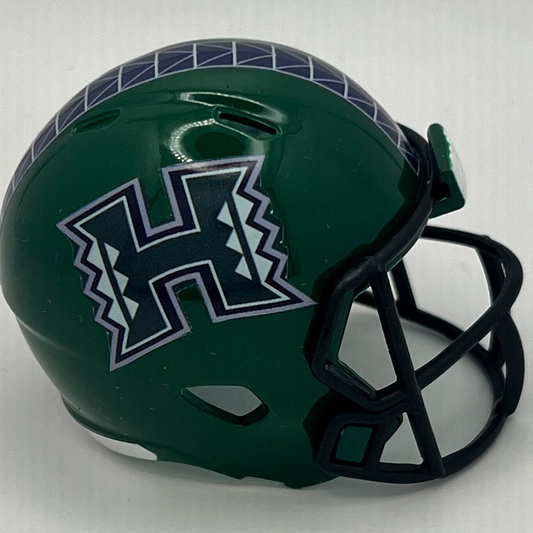 Custom Hawaii Rainbow Warriors Pocket Pro Helmet Dark Green Mountain West