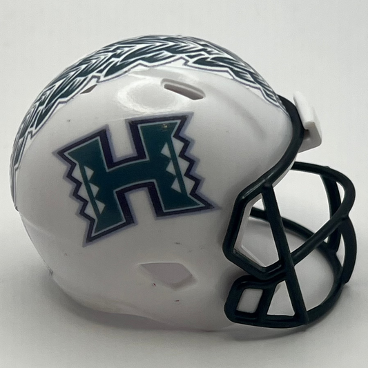 Custom Hawaii Rainbow Warriors Pocket Pro Helmet White Mountain West