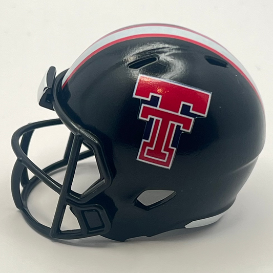 Custom Texas Tech Red Raiders Pocket Pro Helmet Black Big-12