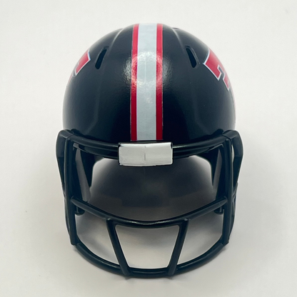 Custom Texas Tech Red Raiders Pocket Pro Helmet Black Big-12