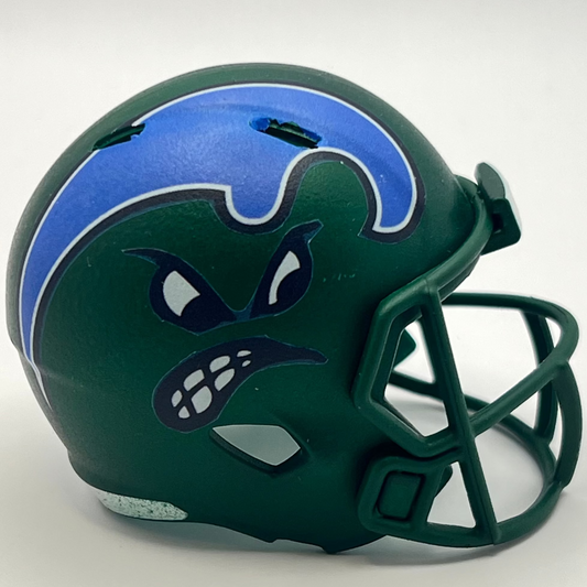 Custom Tulane Green Wave Pocket Pro Helmet Green American Conference