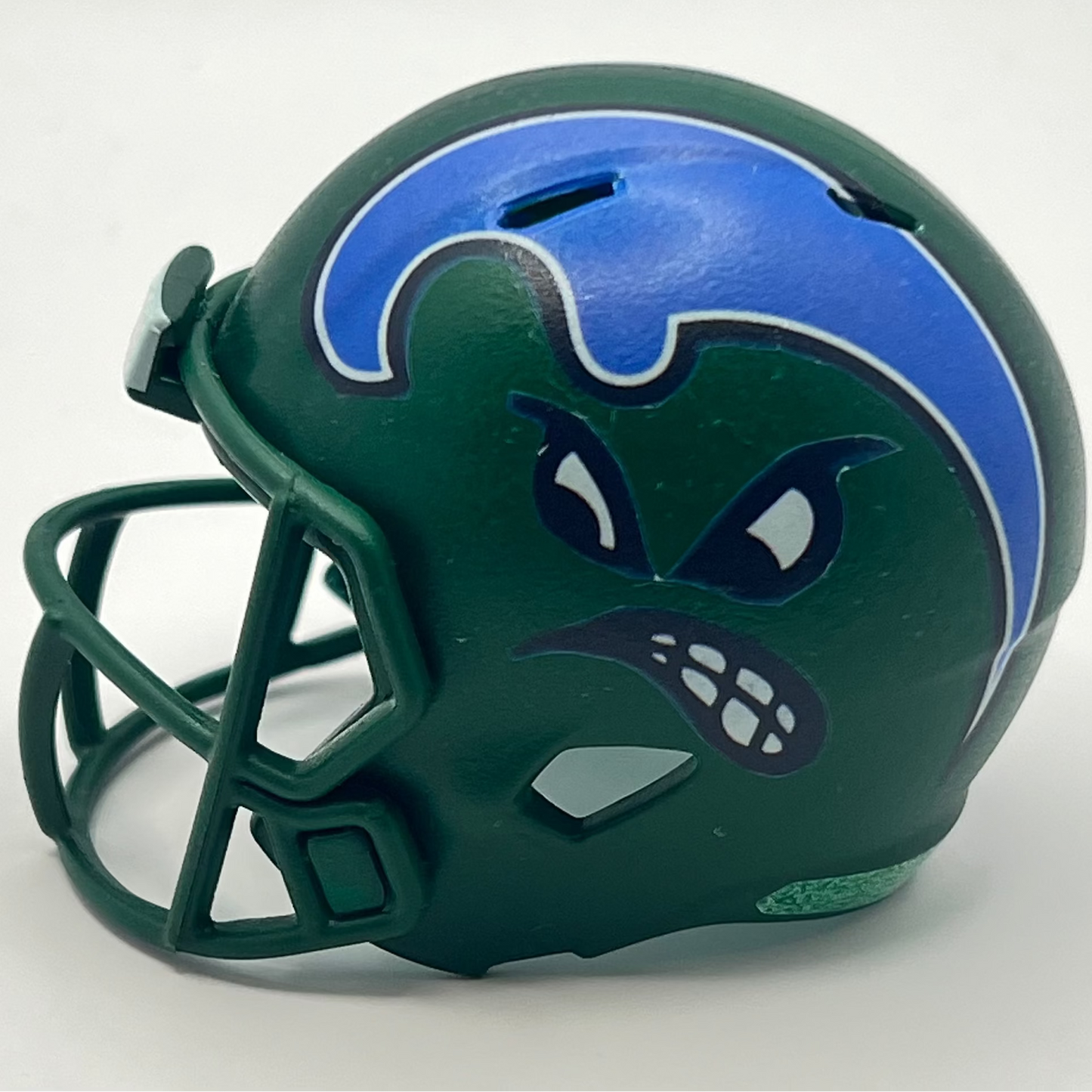 Custom Tulane Green Wave Pocket Pro Helmet Green American Conference
