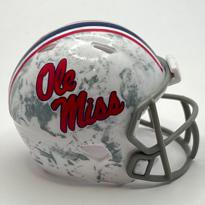 Custom Ole Miss Rebels Pocket Pro Helmet White RealTree Gray SEC