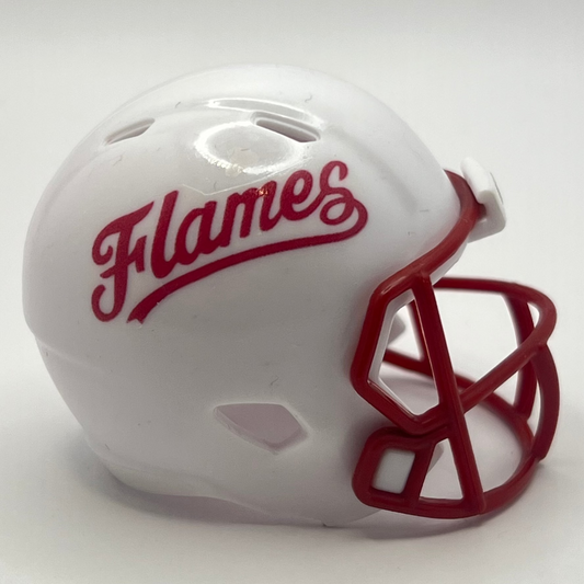 Custom Liberty Flames Pocket Pro Helmet White Conference USA
