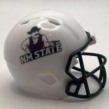 Custom New Mexico State Aggies Pocket Pro Helmet White Conference USA