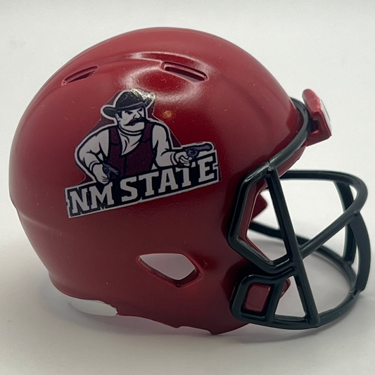 Custom New Mexico State Aggies Pocket Pro Helmet Maroon Conference USA
