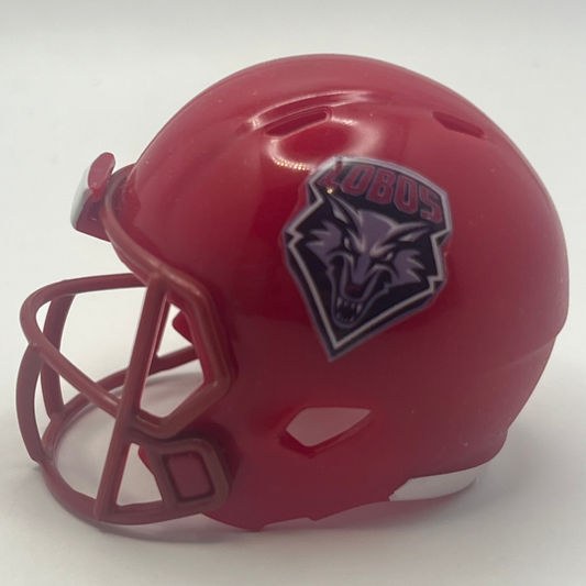 Custom New Mexico Lobos Pocket Pro Helmet Red Mountain West