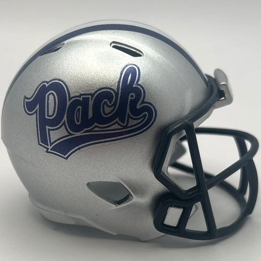 Custom Nevada Wolf Pack Pocket Pro Helmet Silver Mountain West