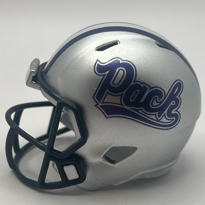 Custom Nevada Wolf Pack Pocket Pro Helmet Silver Mountain West