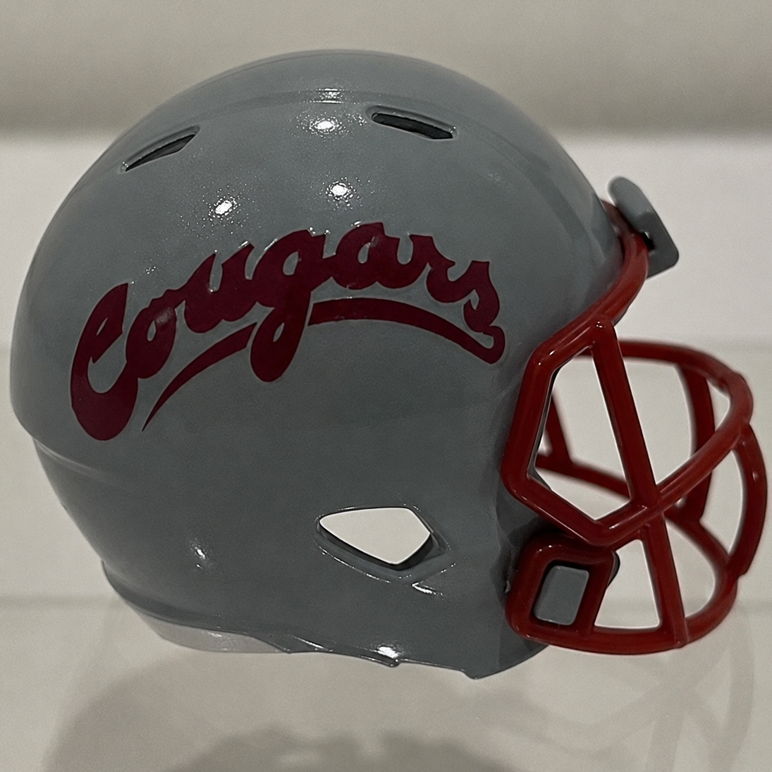 Custom Washington State Cougars Pocket Pro Helmet Gray Pac-12