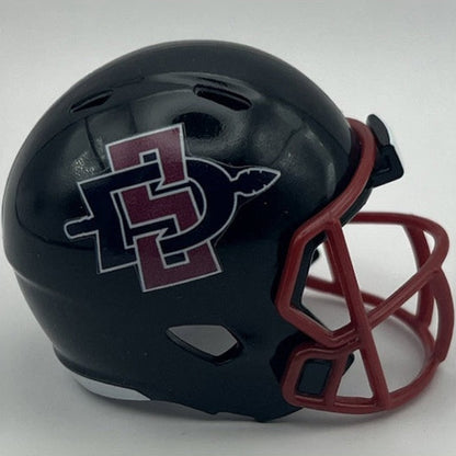 Custom San Diego State Aztecs Pocket Pro Helmet Black Pac-12