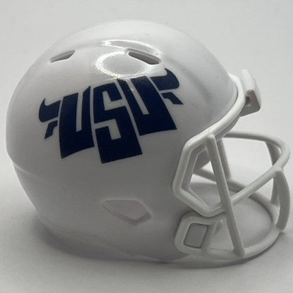 Custom Utah State Aggies Pocket Pro Helmet White Pac-12