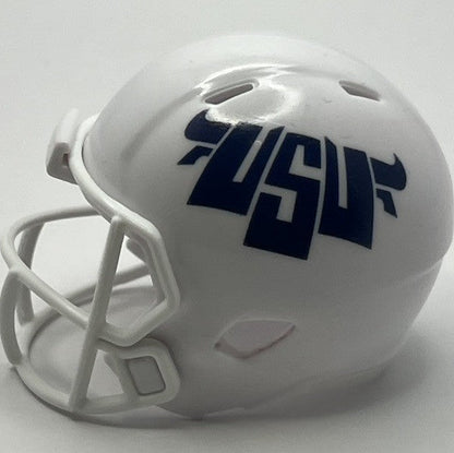 Custom Utah State Aggies Pocket Pro Helmet White Pac-12
