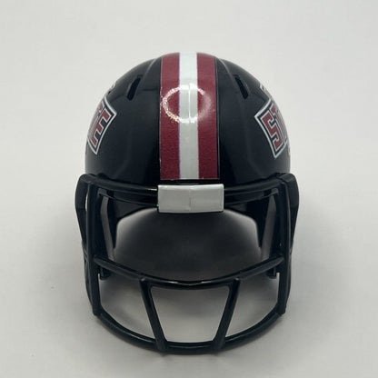 Custom Arkansas State Red Wolves Pocket Pro Helmet Black Sun Belt