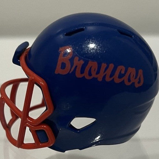 Custom Boise State Broncos Pocket Pro Helmet Blue Pac-12