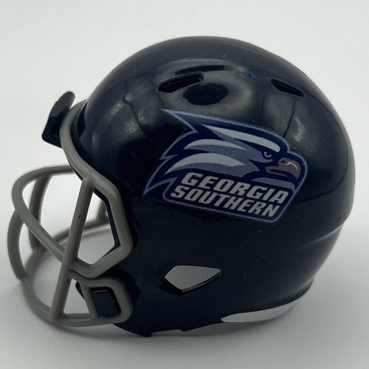 Custom Georgia Southern Eagles Pocket Pro Helmet Navy Blue Sun Belt