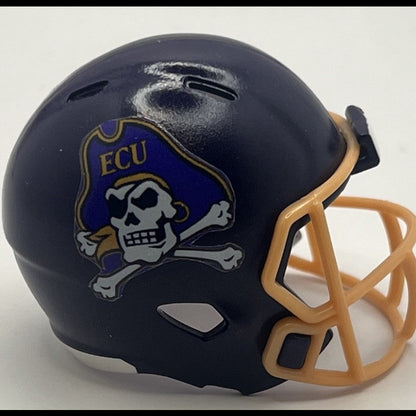 Custom ECU Pirates Pocket Pro Helmet Purple American Conference