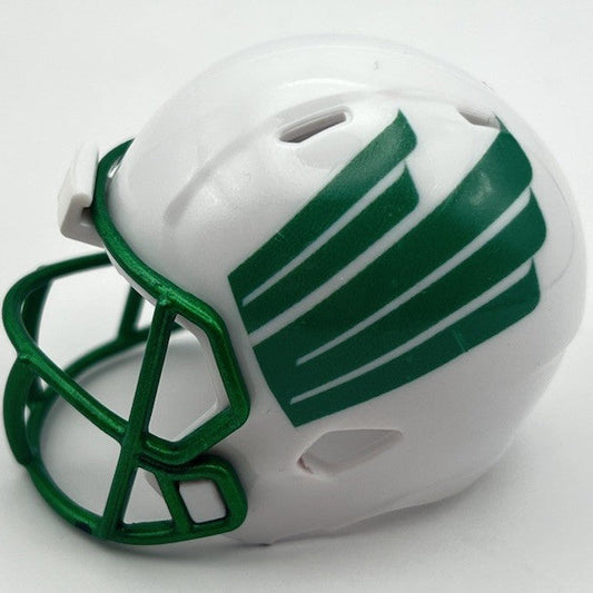 Custom North Texas Mean Green Pocket Pro Helmet White American Conference