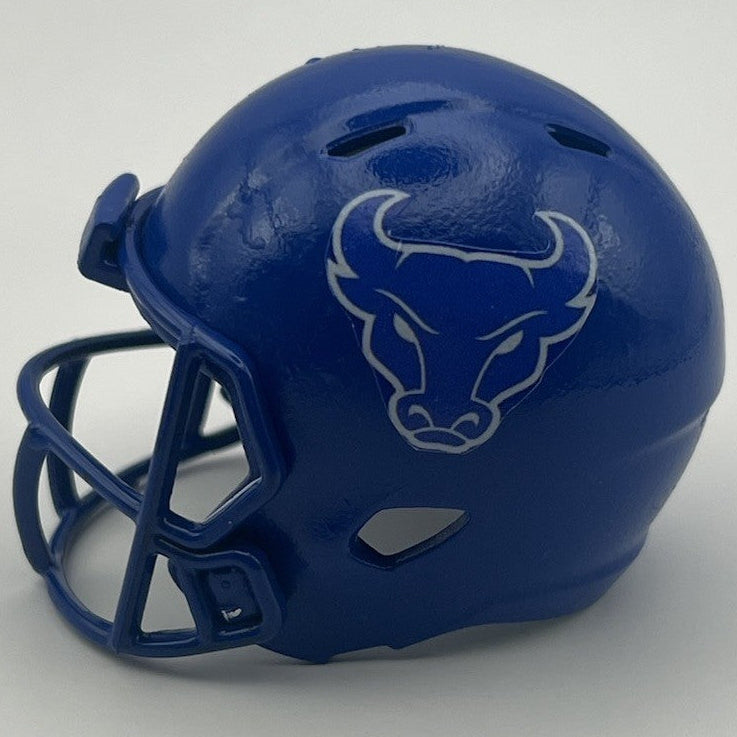Custom Buffalo Bulls Pocket Pro Helmet Blue MAC