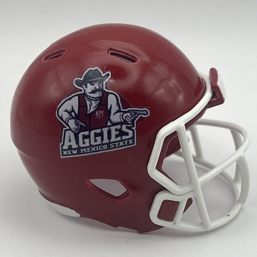 Custom New Mexico State Aggies Pocket Pro Helmet Maroon Conference USA