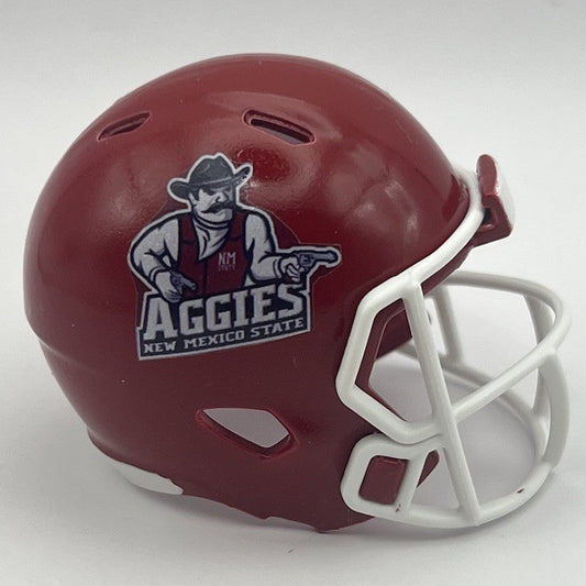 Custom New Mexico State Aggies Pocket Pro Helmet Maroon Conference USA