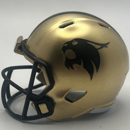 Custom Texas State Bobcats Pocket Pro Helmet Gold Pac-12