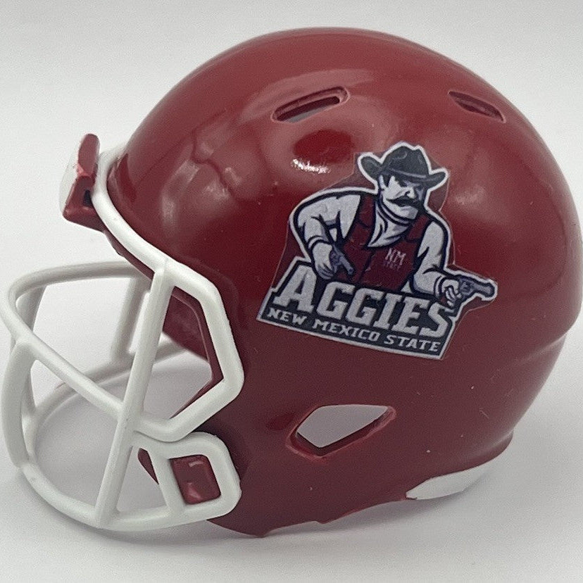 Custom New Mexico State Aggies Pocket Pro Helmet Maroon Conference USA