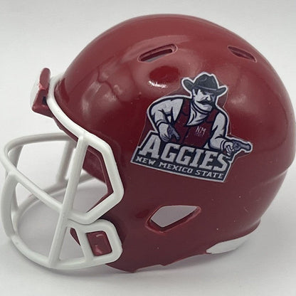 Custom New Mexico State Aggies Pocket Pro Helmet Maroon Conference USA