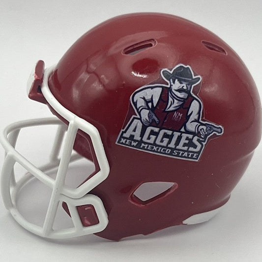 Custom New Mexico State Aggies Pocket Pro Helmet Maroon Conference USA