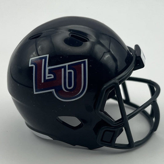 Custom Liberty Flames Pocket Pro Helmet Navy Blue Conference USA