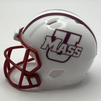 Custom Umass Minutemen Pocket Pro Helmet White MAC