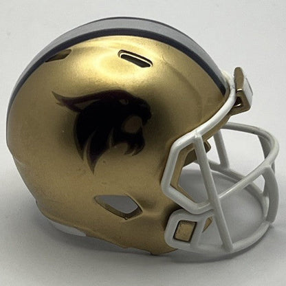 Custom Texas State Bobcats Pocket Pro Helmet Gold Pac-12
