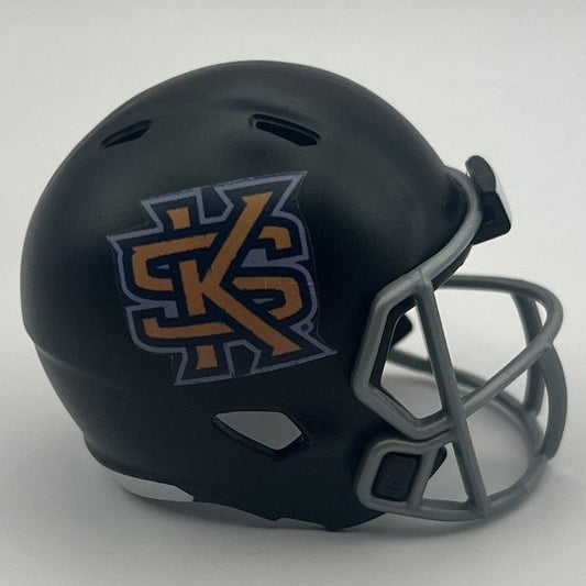 Custom Kennesaw State Owls Pocket Pro Helmet Black Conference USA