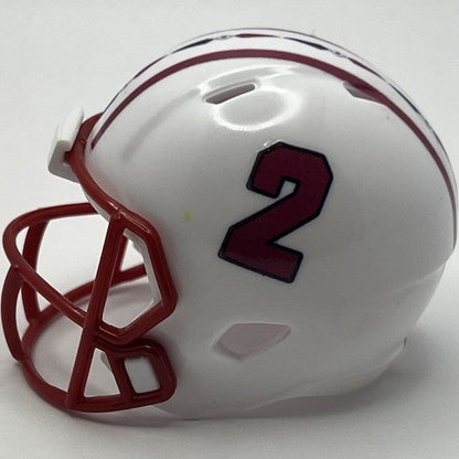 Custom Miami(OH) Redhawks Pocket Pro Helmet White MAC