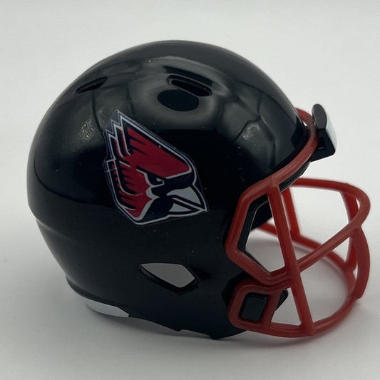 Custom Ball State Cardinals Pocket Pro Helmet Black MAC