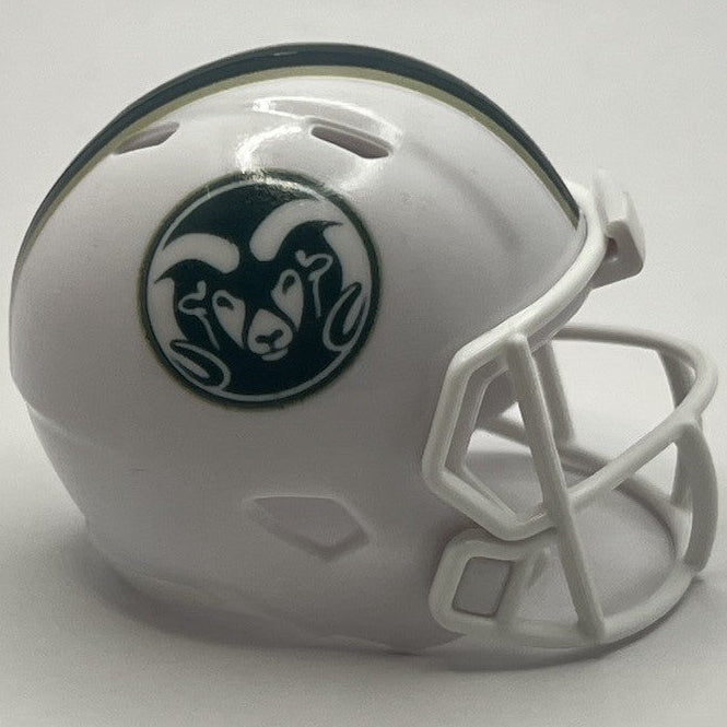 Custom Colorado State Rams Pocket Pro Helmet White Pac-12