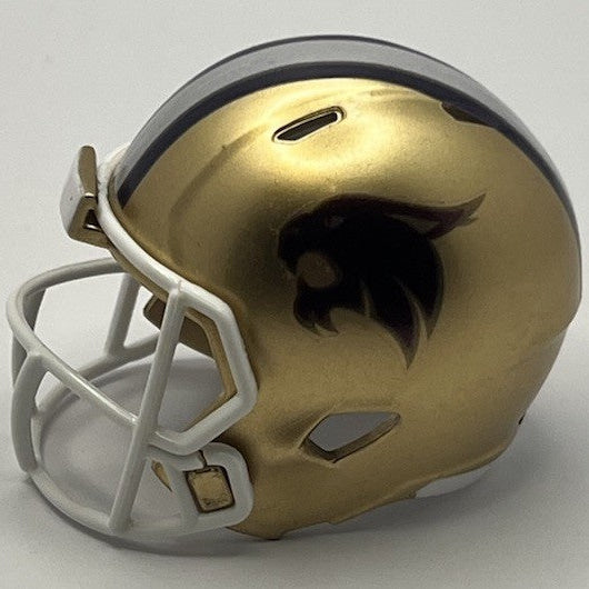 Custom Texas State Bobcats Pocket Pro Helmet Gold Pac-12